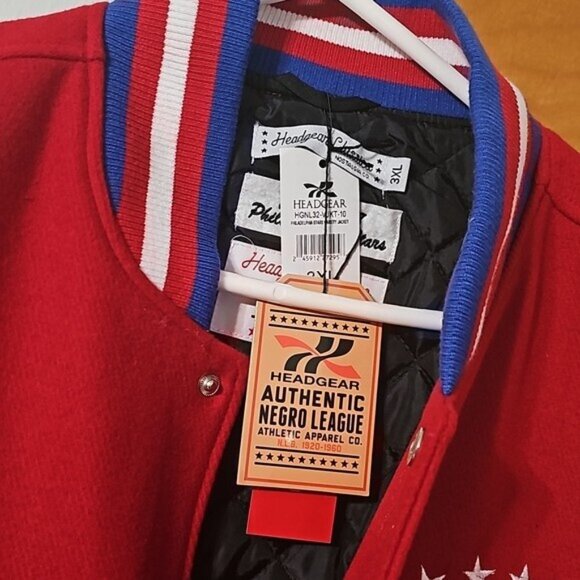 Philly Stars Negro League Bomber Jacket Size 3XL New - Picture 7 of 9